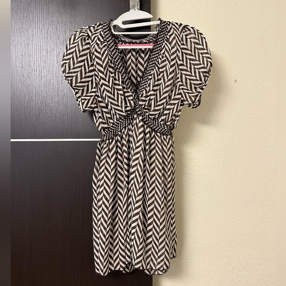 Sheer Chevron Blouse